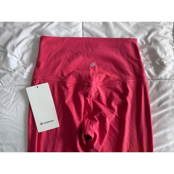New Lululemon Align HR Crop 23" Women's Size 6 Pale Raspberry Pink LW6BGLS NWT - Picture 6 of 9